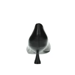 Decolleté sacchetto con kitten heel nero
