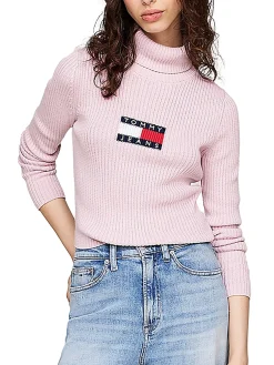 Dolcevita manica lunga melange flag rosa