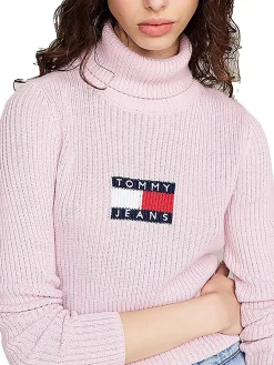Dolcevita manica lunga melange flag rosa