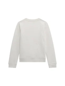 Felpa active logo strass bianco
