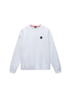 Felpa b-badge bianco