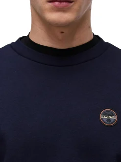 Felpa b-badge blu