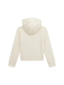 Felpa con cappuccio active logo panna