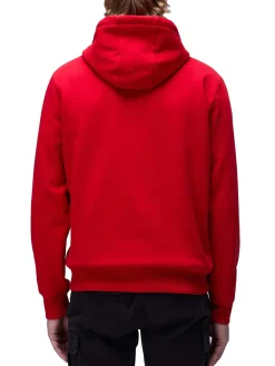Felpa con cappuccio balis hood rosso