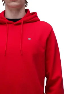 Felpa con cappuccio balis hood rosso