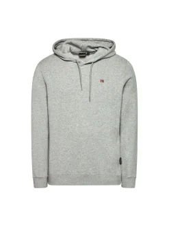 Felpa con cappuccio balis hood grigio medio