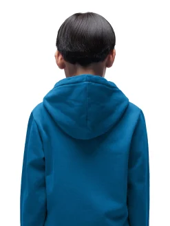 Felpa con cappuccio B-Chamois bluette