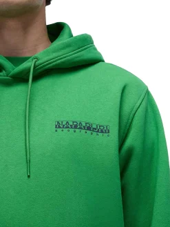 Felpa con cappuccio b-linth verde