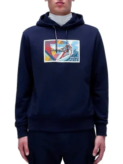 Felpa con cappuccio b-portaleth blu