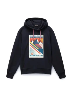 Felpa con cappuccio b-portaleth nero