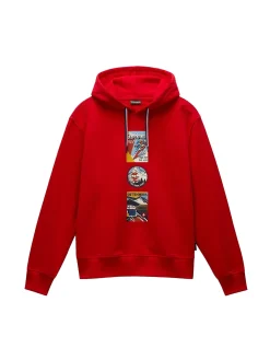 Felpa con cappuccio b-portaleth rosso