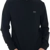 Felpa con cappuccio e chiusura zip nero