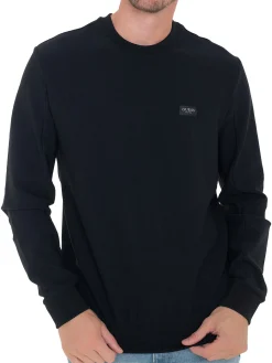 Felpa con cappuccio e chiusura zip nero