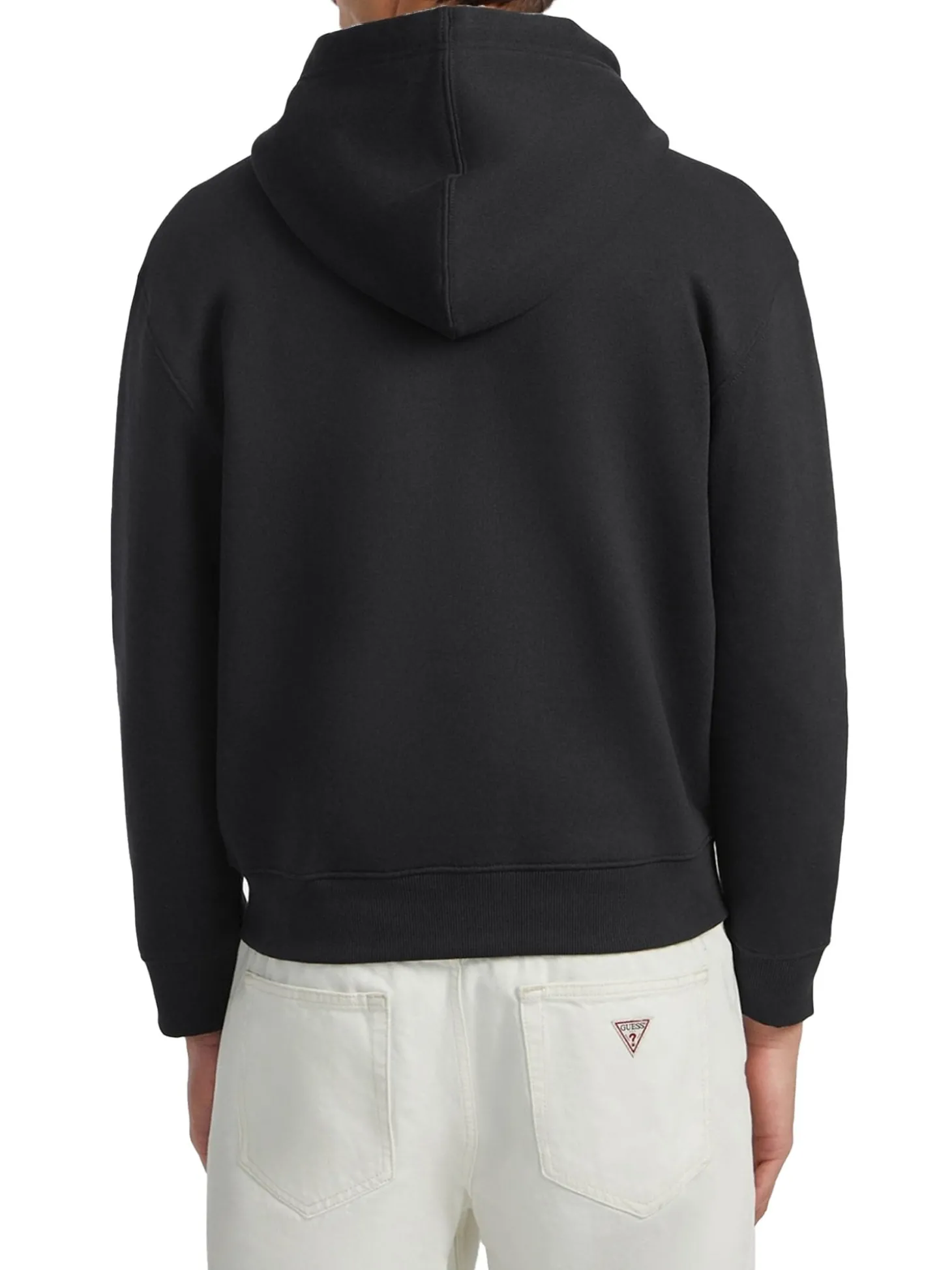 Felpa con cappuccio e zip American Tradition nero