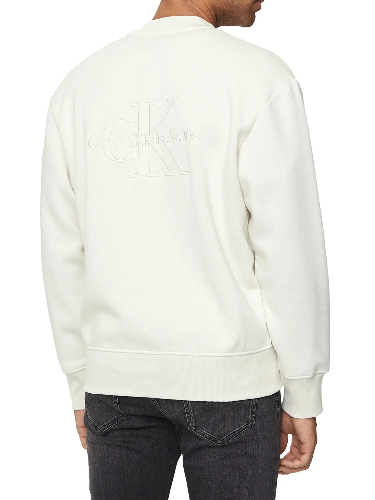Felpa con chiusura a zip, girocollo, con maxi logo ricamato sul di die