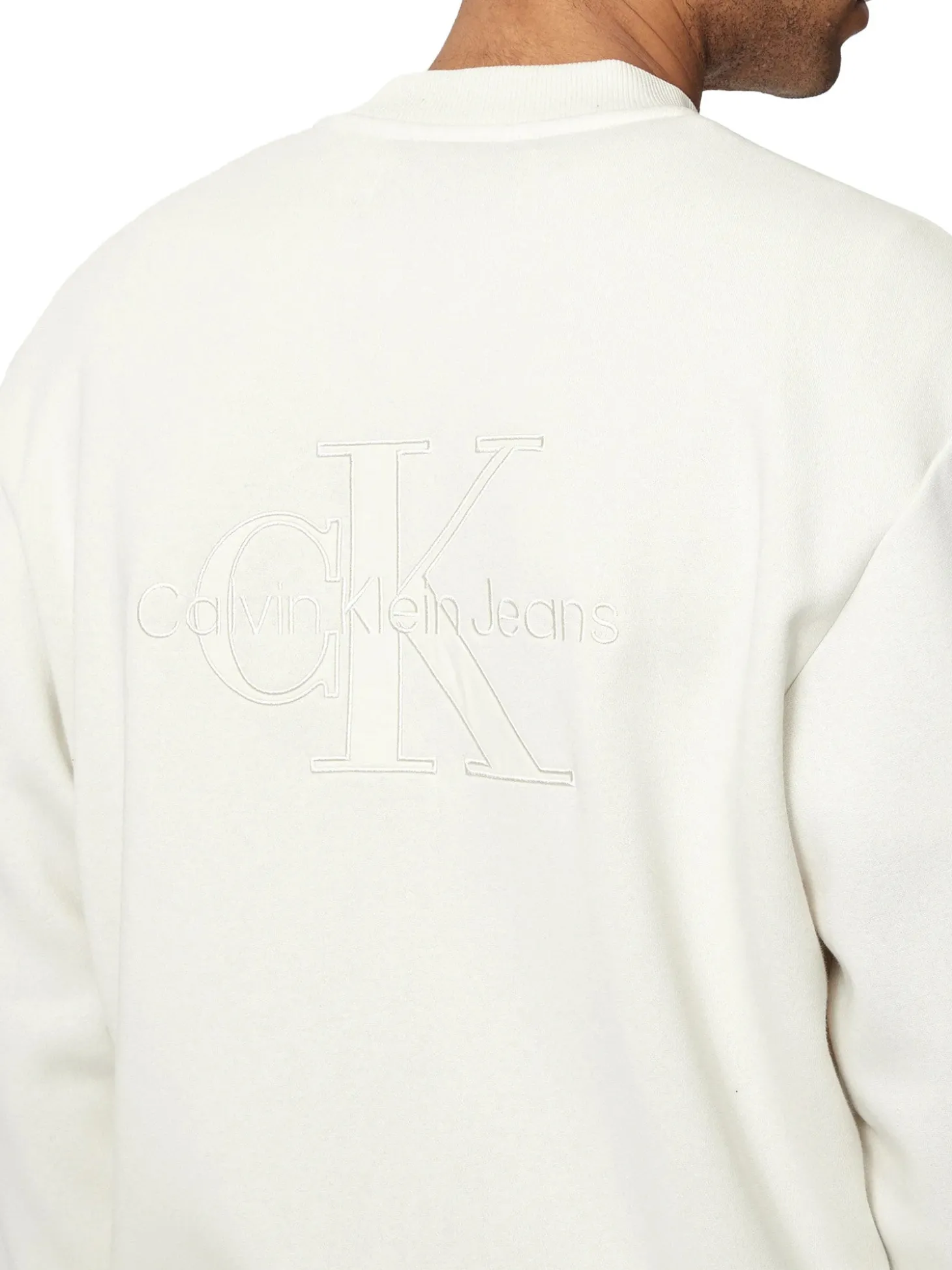 Felpa con chiusura a zip, girocollo, con maxi logo ricamato sul di die