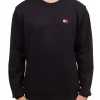 Felpa girocollo badge nero