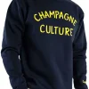 Felpa girocollo Champagne Culture blu