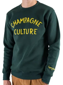 Felpa girocollo Champagne Culture verdone