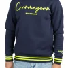 Felpa girocollo Courmayeur blu