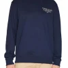 Felpa girocollo TJM essential graphic blu