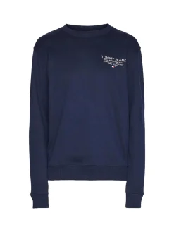 Felpa girocollo TJM essential graphic blu