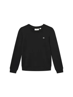 Felpa kids mini logo monogram badge nero