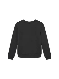 Felpa kids mini logo monogram badge nero