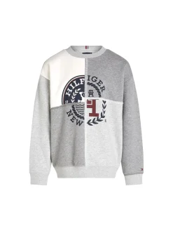 Felpa Kids monotype spliced grigio