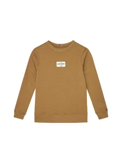 Felpa maniche lughe con path logo moro