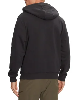 Felpa mezza zip con cappuccio burgee hzh 2,0 nero