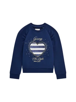 Felpa neonata ricamo chic style blu