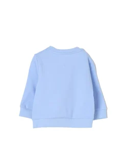 Felpa Neonato stampa frontale fun puff celeste