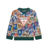 Felpa neonato stampa teddy allover fantasia