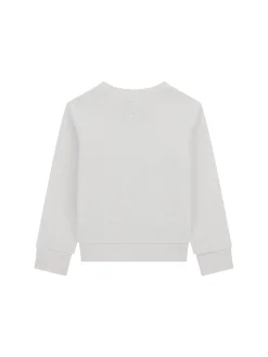 Felpa neonato stampa teddy California bianco
