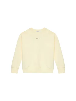 Felpa teen con stampa grafica posteriore beige