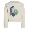 Felpa teen multi graphic panna