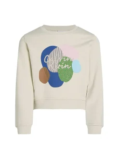 Felpa teen multi graphic panna