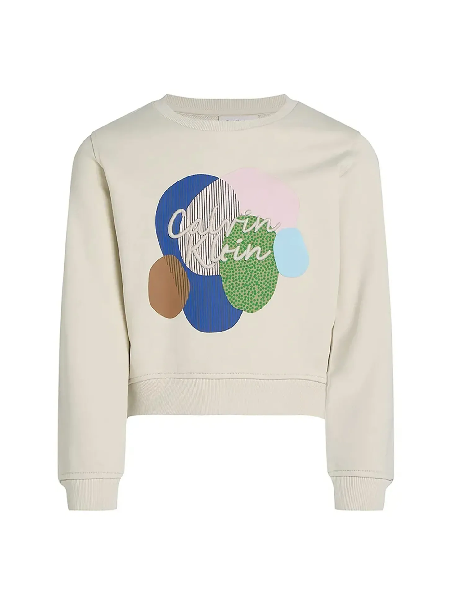 Felpa teen multi graphic panna