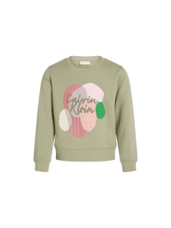 Felpa teen multi graphic verde
