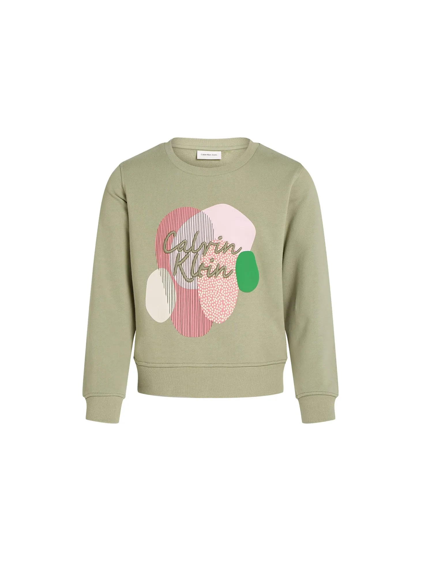 Felpa teen multi graphic verde