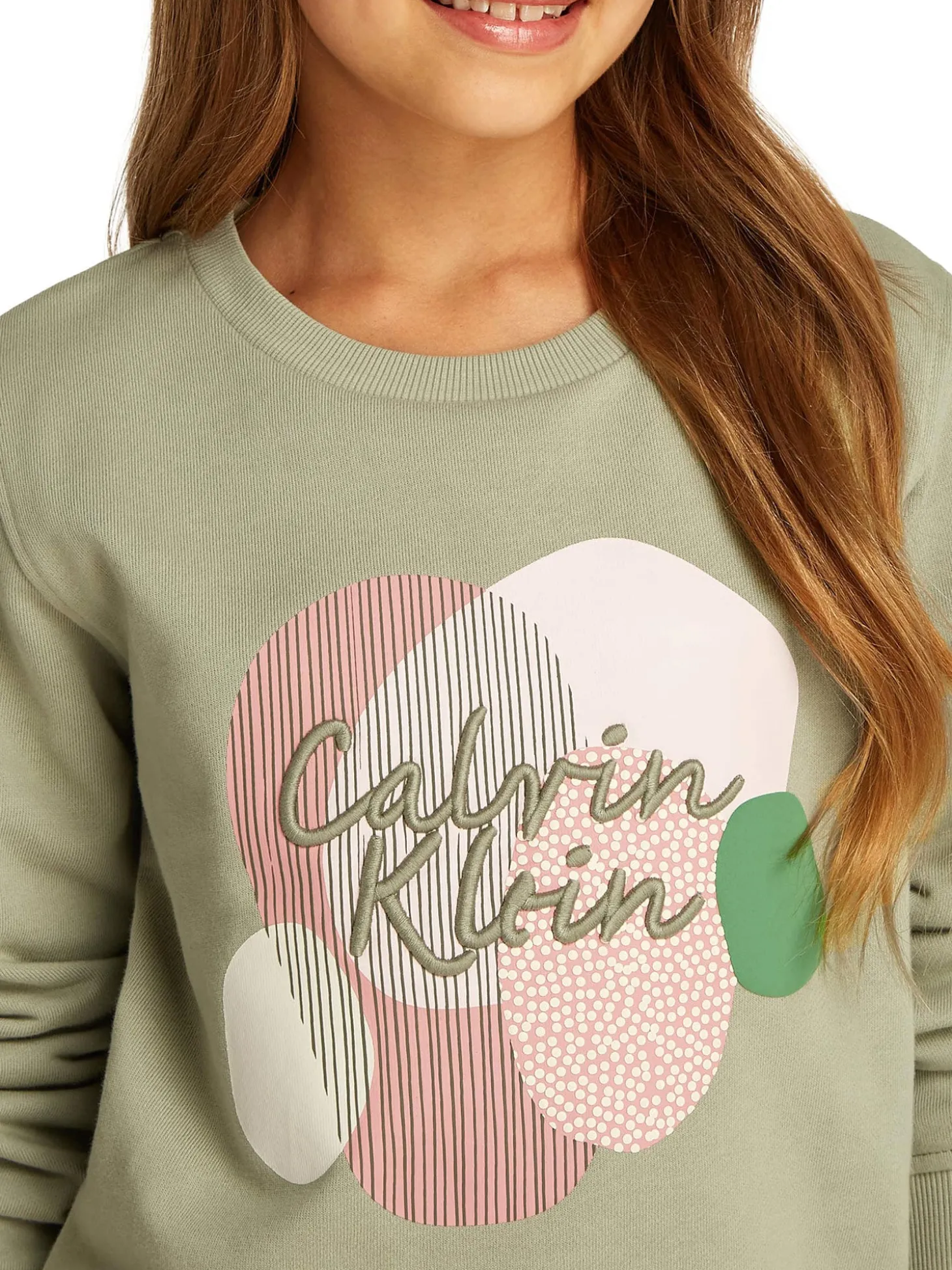 Felpa teen multi graphic verde