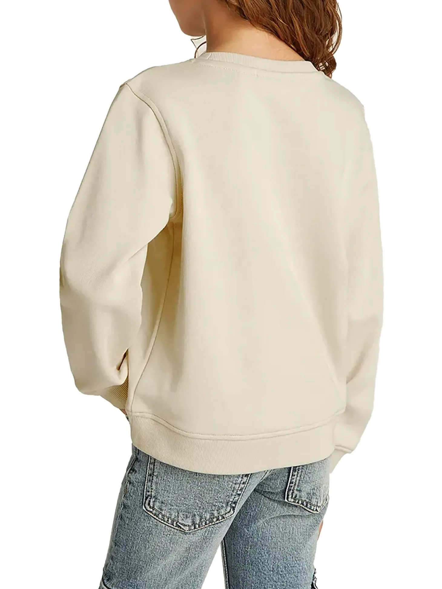 Felpa teen multi graphic panna