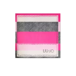 Foulard con stampa fucsia