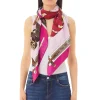 Foulard con stampa Mix Belts fucsia
