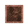Foulard 120X120 mix pitone marrone
