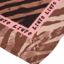 Foulard 120X120 mix pitone marrone