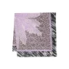 Foulard 120X120 palma nero