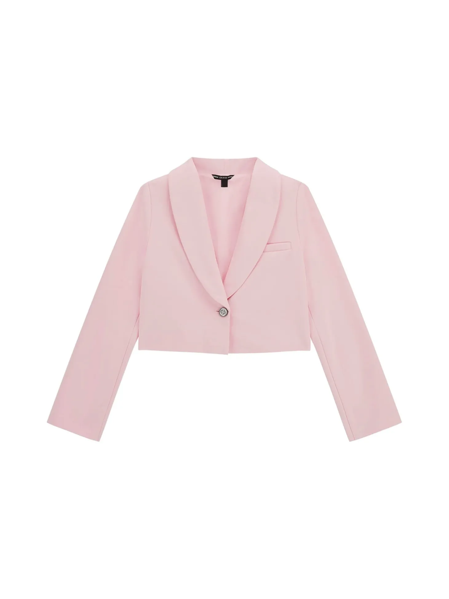 Giacca a un bottone punto milano rosa