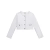 Giacca in ecopelle cropped bianco